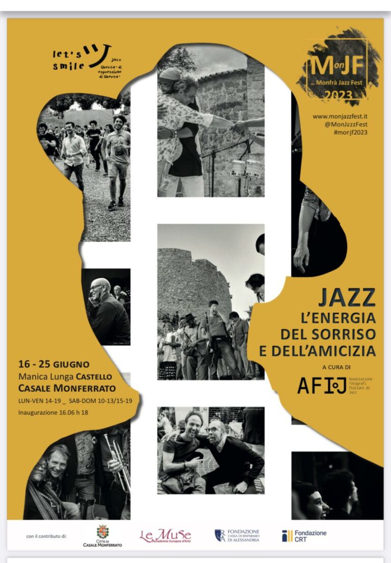 Scopri di più sull'articolo “Jazz l’energia del sorriso e dell’amicizia” in mostra al Monfrà Jazz Festival
